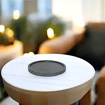 Yuvarlak Beton Bardak Altlığı - Rava